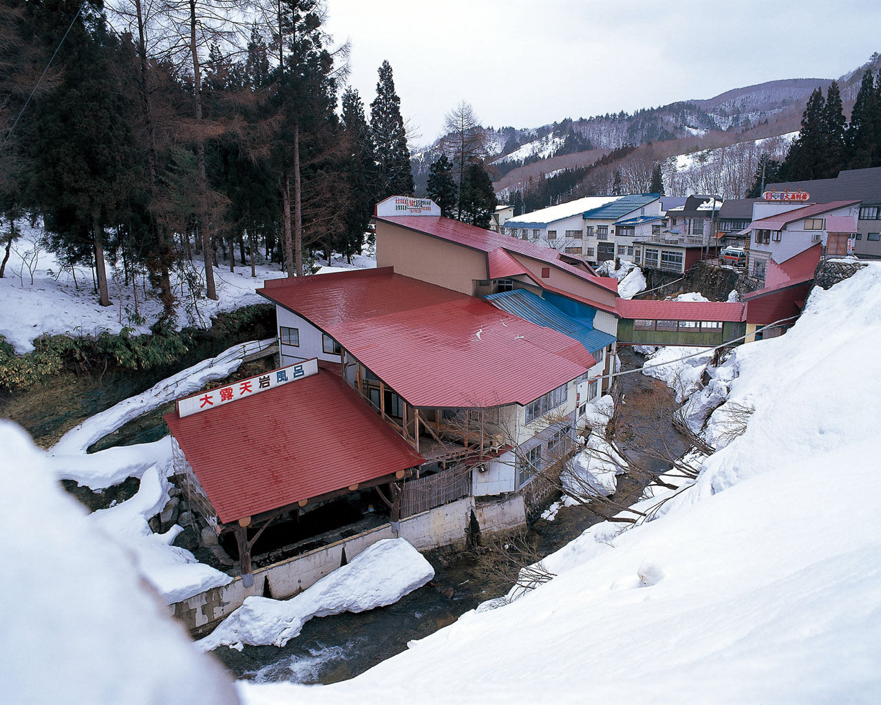湯川温泉の風景 湯川温泉の風景